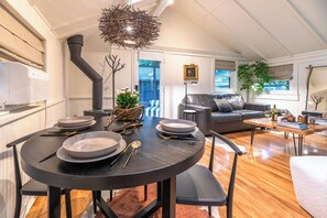 Dining - The Black Nest~Contemporary Redwood Haven! WiFi/HotTub/Pup (Guerneville)