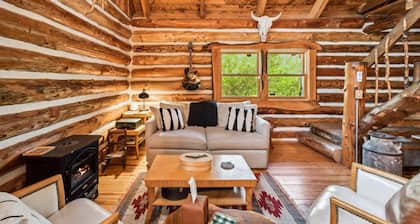 Cozy Log Cabin on 15 acres, with private lake, 1 mile from Lake Michigan