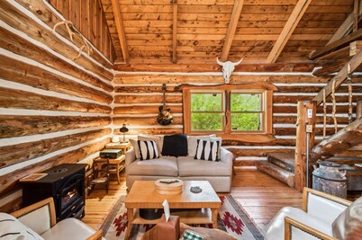 Cozy Log Cabin on 15 acres, with private lake, 1 mile from Lake Michigan