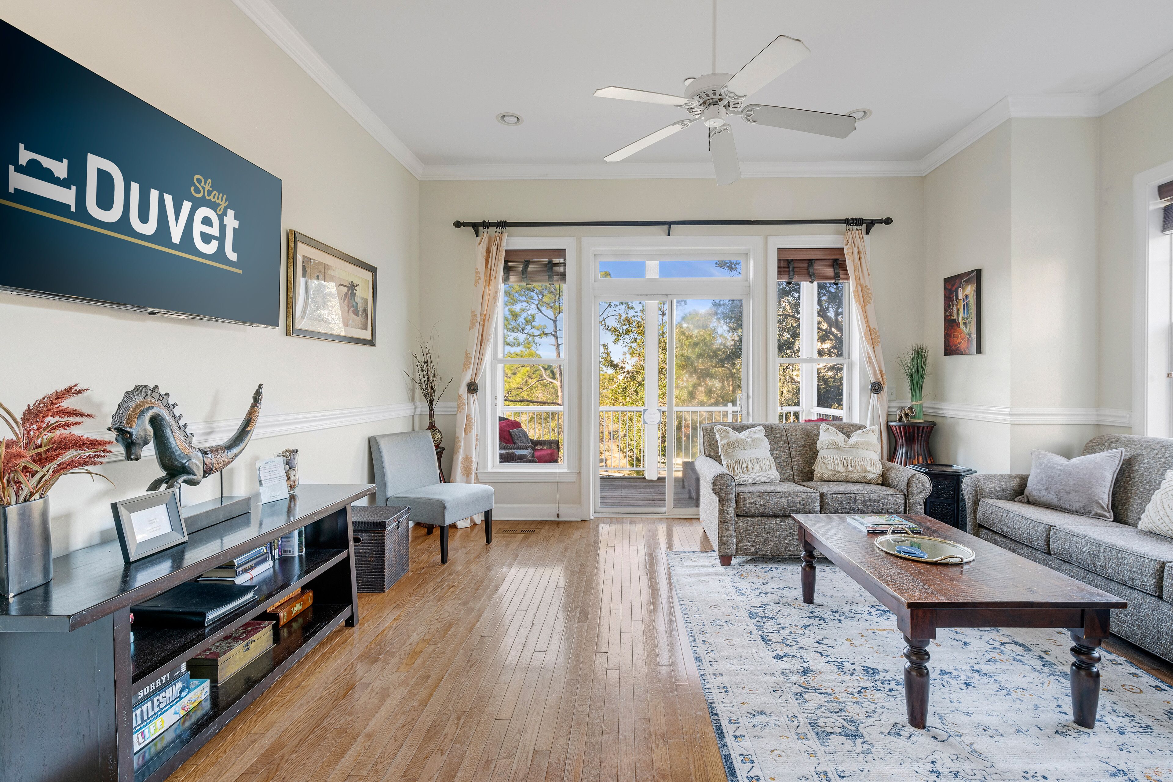 Flat-screen TV, offices