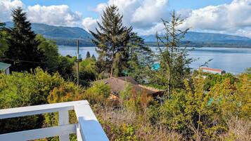 Vue depuis lâhĂ©bergement