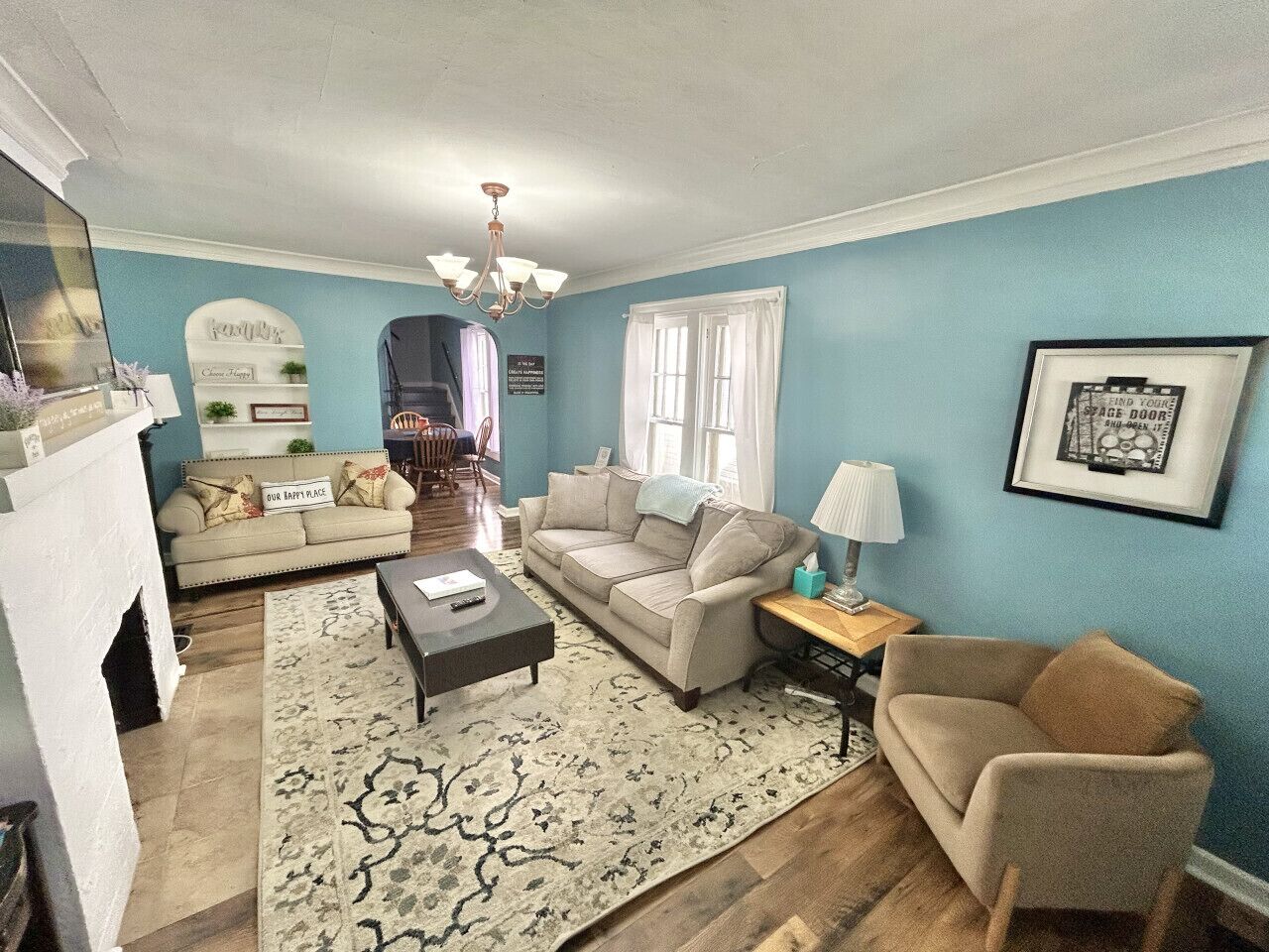 TV, fireplace, video games, Netflix