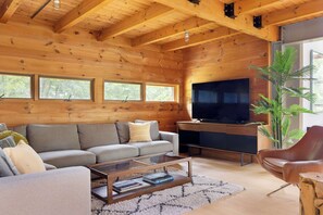 Fernseher, Kamin, Stereoanlage, Arbeitsbereiche