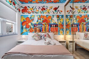 1 bedroom, iron/ironing board, internet, bed sheets