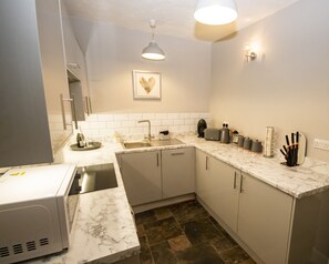 High chair, dining tables