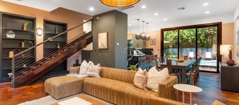 Welcome to your ultimate large-group retreat! Whether you’re celebrating a reunion, a weekend getaway, or a special occasion — this spacious 8-bedroom home comfortably sleeps up to 16 guests, combining comfort, fun and convenience all in one place.