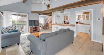 Condo sits on the lagoon with catch & release.