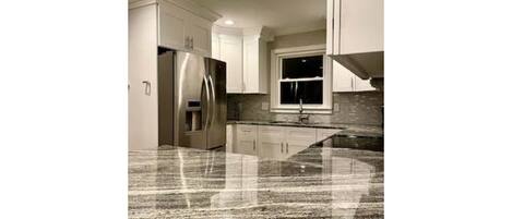 Microwave, dining tables