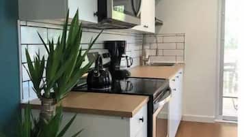 KĂŒhlschrank, Mikrowelle, Ofen, Herdplatte