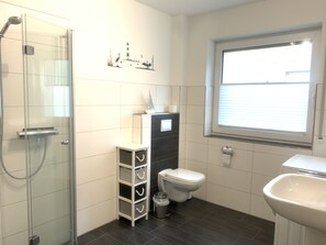 Shower, hair dryer