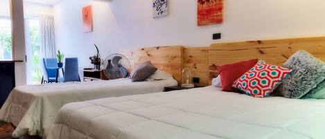 Estúdio conforto, várias camas, cozinha americana | Individualmente decorados, individualmente mobiliados, escrivaninha