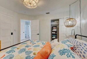 2 bedrooms, iron/ironing board, travel crib, free WiFi
