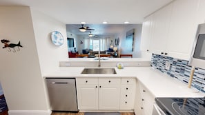 Condo, 2 Bedrooms | Private kitchen | Fridge, coffee/tea maker, toaster - SeaCrest 503 - Breathtaking Views on the Quiet End of Okaloosa Island 2 Bedroom Condo by RedAwning (Fort Walton Beach)