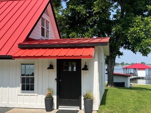 Exterior detail - 160' waterfront home on a point, fishing pier, game room, & more (Gun Barrel City)
