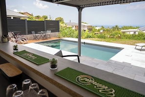 A heated pool