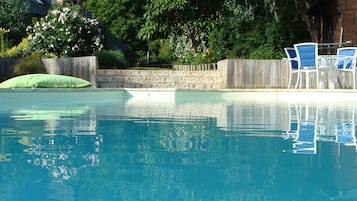 屋外プール、温水プール