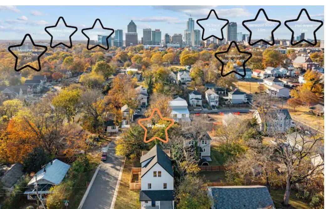 Raleigh's Best Kept Secret! New 4BD/3.5B Sky Deck