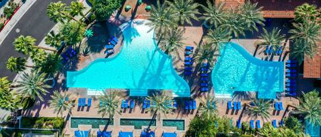 Piscine extérieure, piscine chauffée