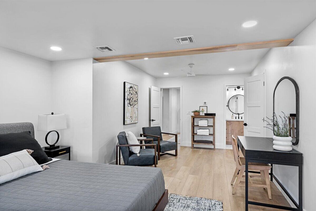 4 habitaciones, wifi, ropa de cama y acceso para silla de ruedas 