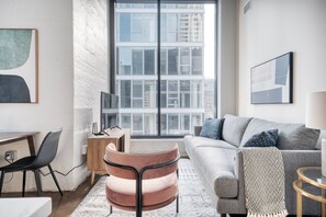 TV, aparelho de som, escritórios