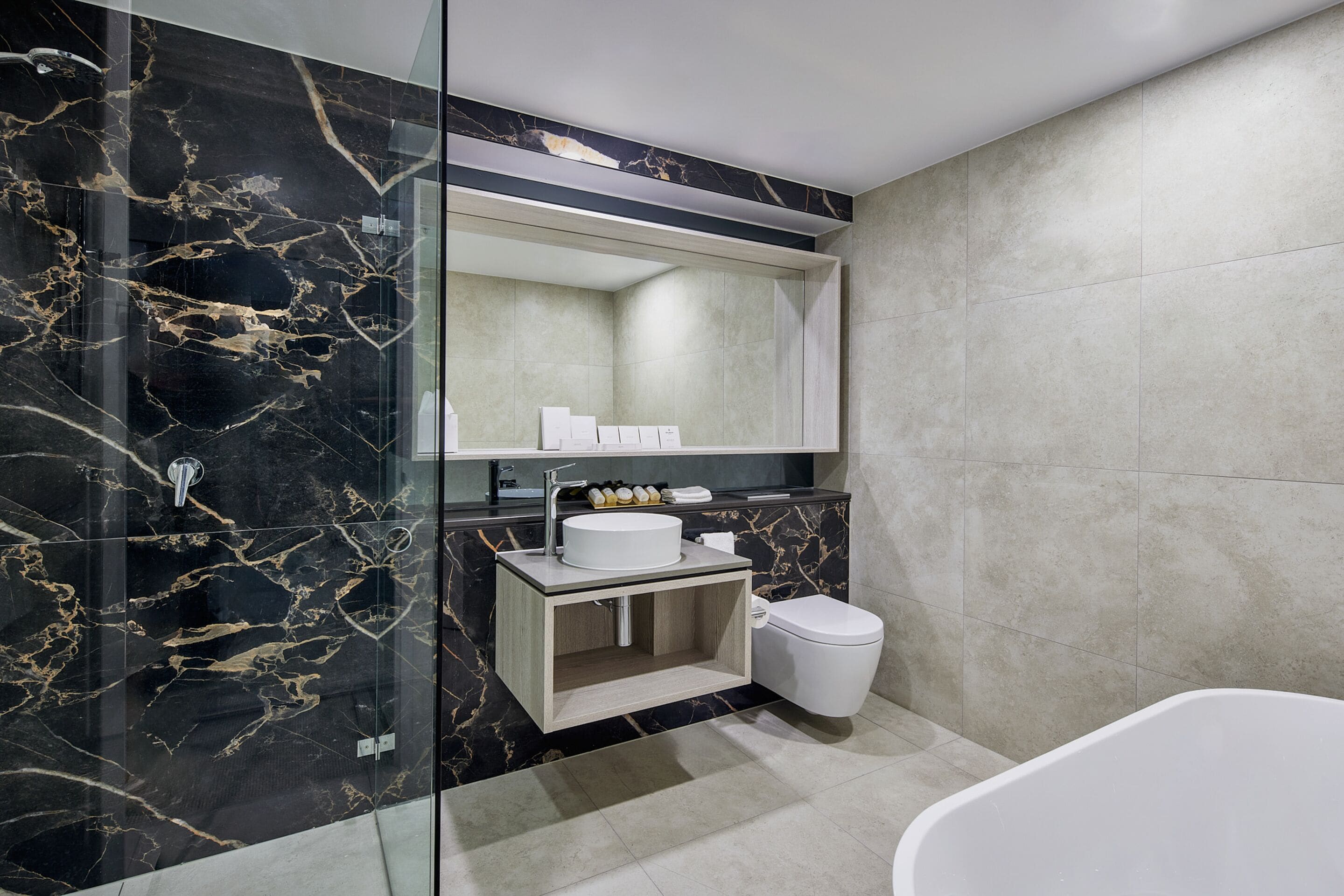 3 Bedroom Capital Penthouse | Bathroom | Shower, designer toiletries, hair dryer, towels