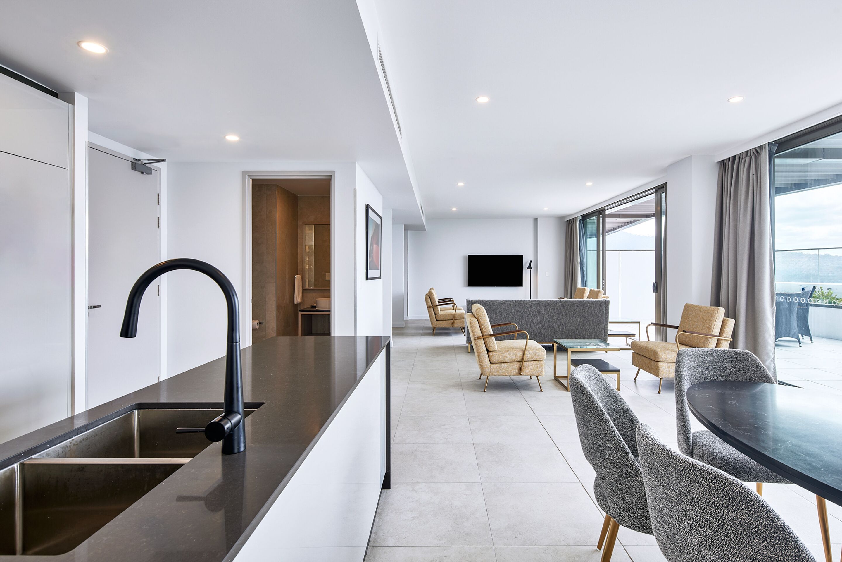 3 Bedroom Capital Penthouse | Living area | TV