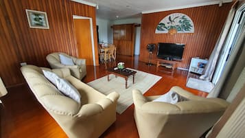 Tv, dvd-afspiller, videobibliotek