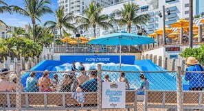 A heated pool
