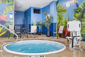 Indoor spa tub