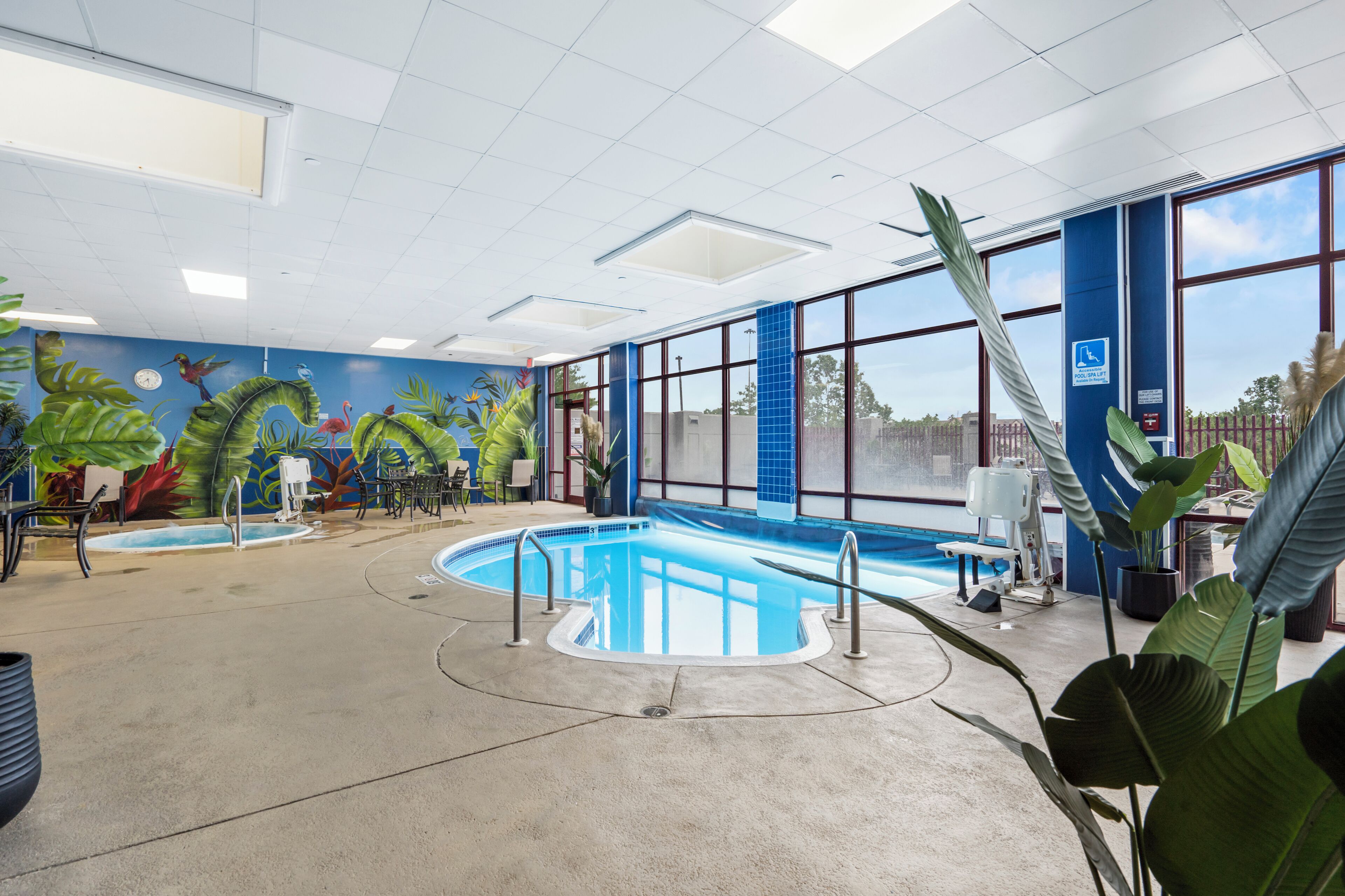 Indoor pool, outdoor pool, open 8:00 AM to midnight, sun loungers
