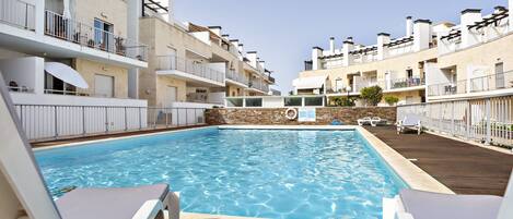 A heated pool