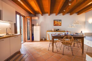 Exclusive Apartment | Private kitchen | Fridge, stovetop, dishwasher, espresso maker