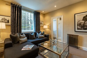 TV connectée, cheminée, chaîne hi-fi