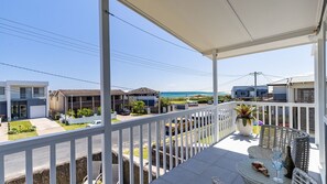 Property grounds - Pet friendly Anna Bay Beach Shack, 44 Ocean Avenue - fantastic 2 storey house with spectacular views (Anna Bay)