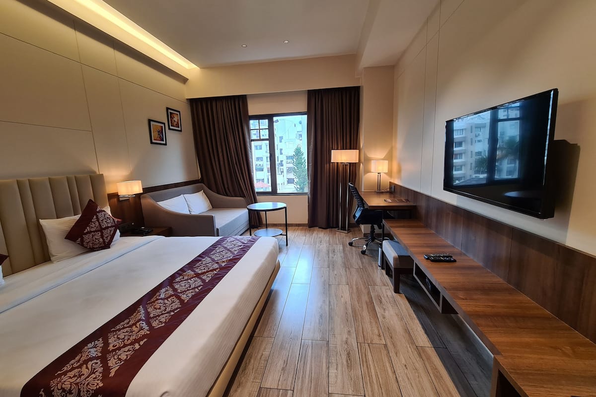 Chambre Exécutive | 1 chambre, draps en coton égyptien, literie de qualité supérieure