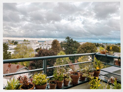 Studio cosy terrasse panoramique & parking