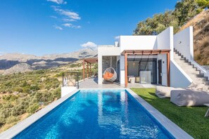 Pool - Villa Sea-Esta in Sellia with spectacular Sea view and pool, Adults Only (Rethymno)