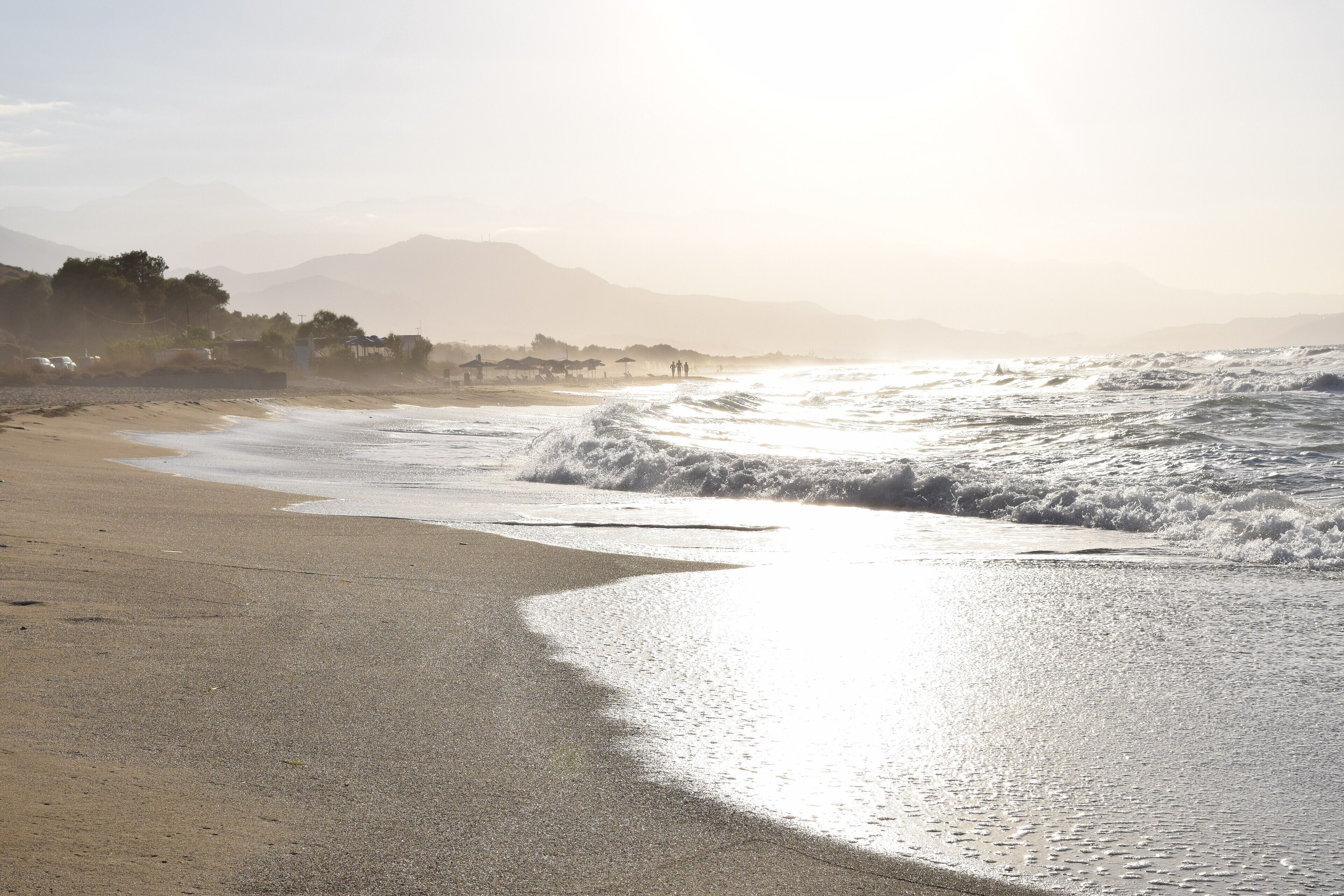 Sun loungers, beach towels