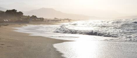 Sun loungers, beach towels