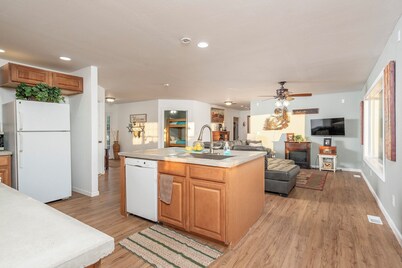 Private home on 40 acres surrounded by wide open space. 