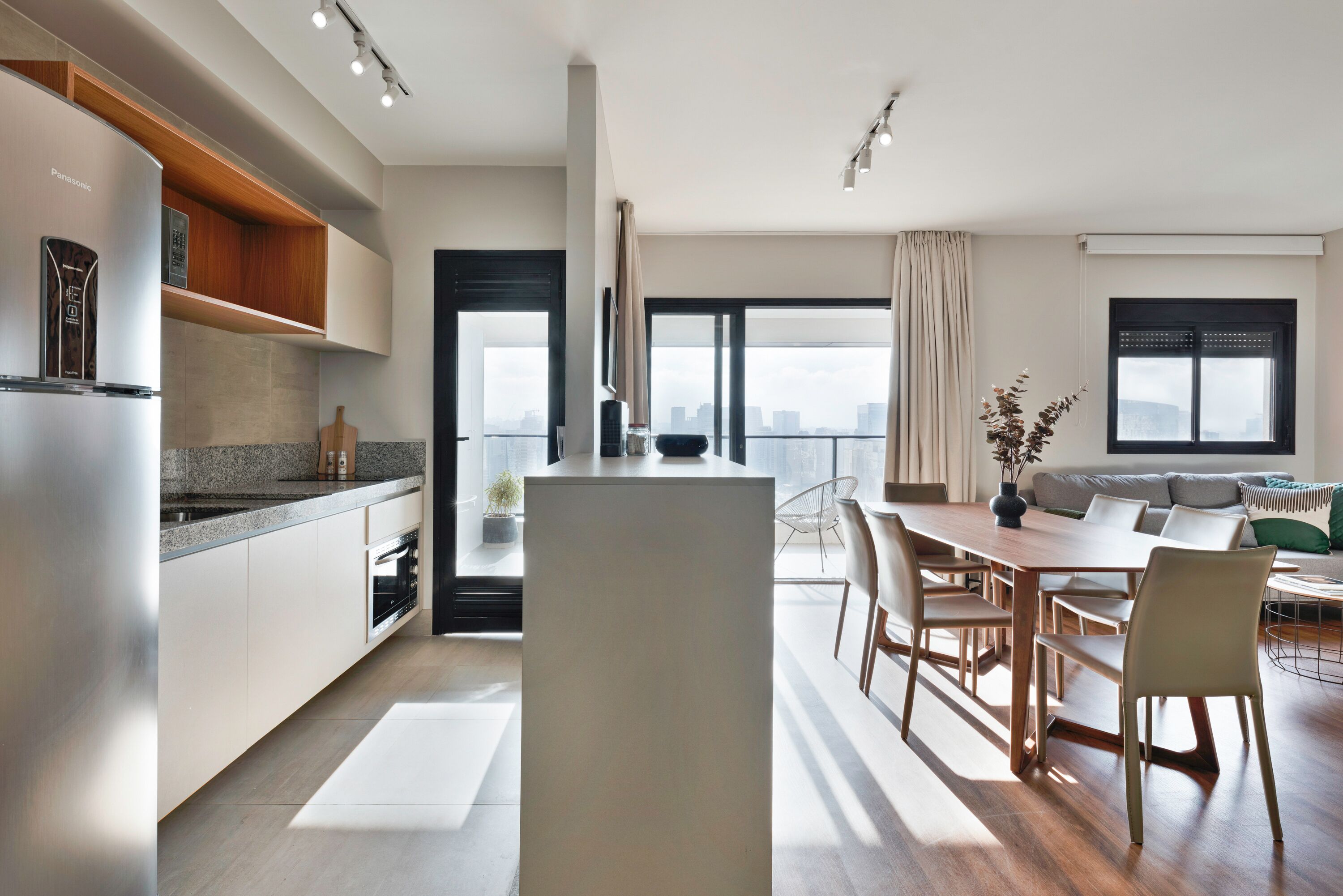 Superior Apartment, 2 Bedrooms | Private kitchen | Full-size fridge, microwave, oven, stovetop