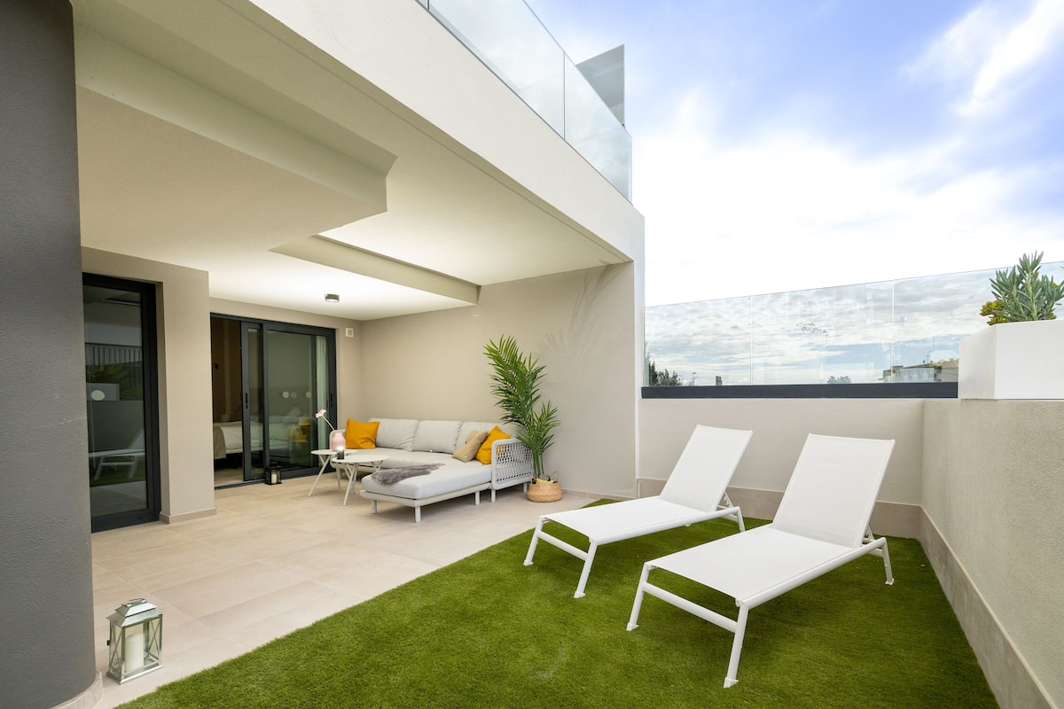 Premium Apartment, 3 Bedrooms, Garden View | Terrace/patio