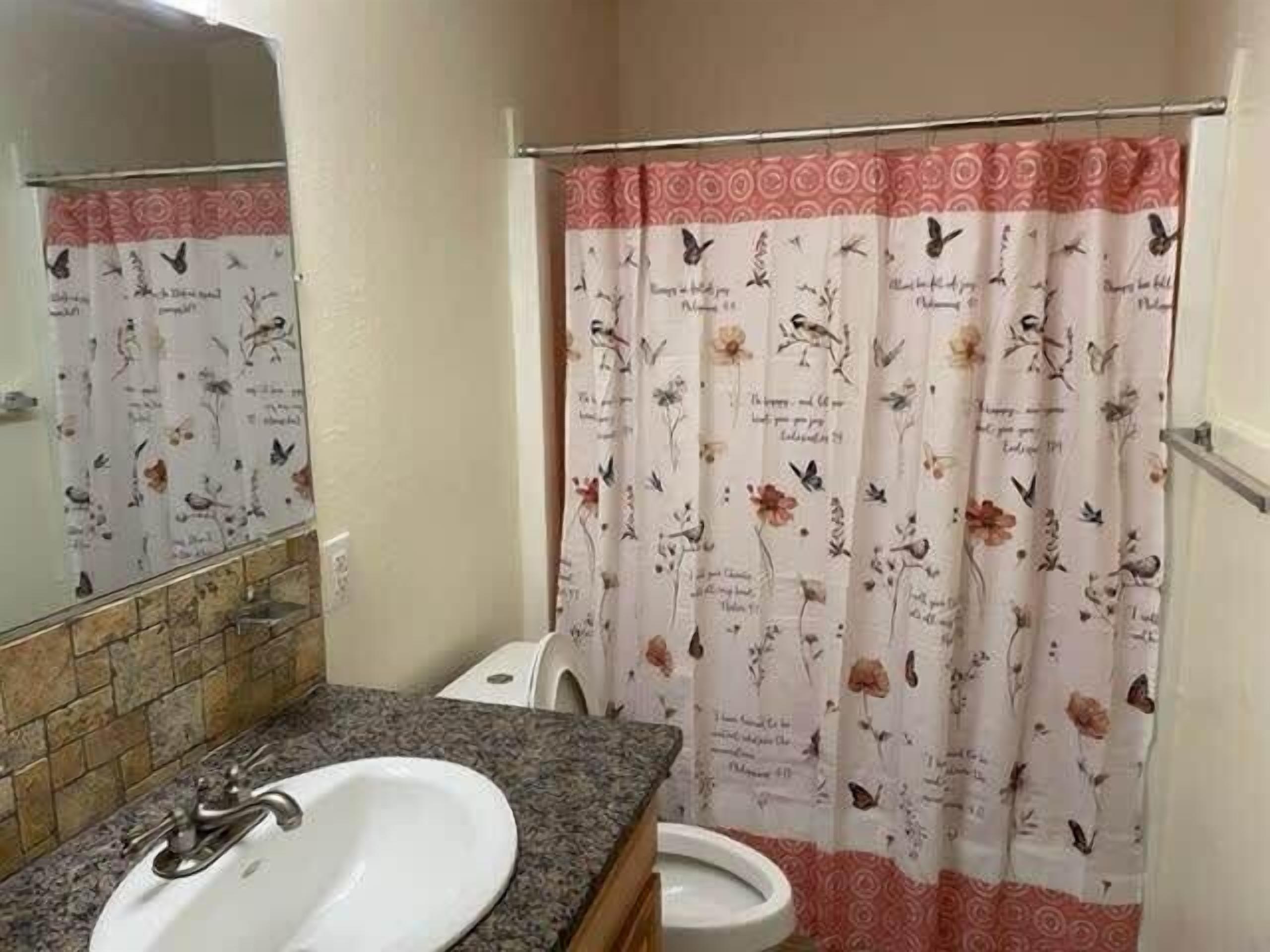 Bañera, secador de pelo y toallas