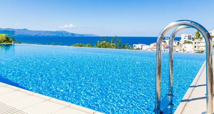 Lux Villa 600mt to beach★Gym & Basketball ★Heated pool★Jacuzzi★100 mt to Taverna