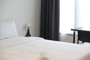 Kahden hengen huone | Ilmainen Wi-Fi, vuodevaatteet