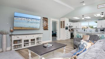 Smart TV, video games, DVD player, table tennis