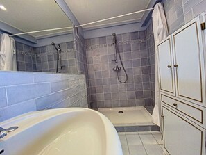 Shower, hair dryer
