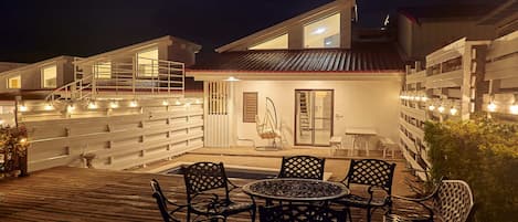 Family Cabin, Multiple Beds, Ocean View | Terrace/patio