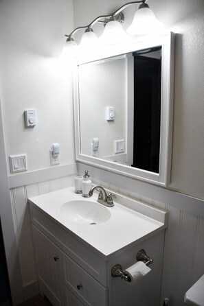 Shower, towels, soap