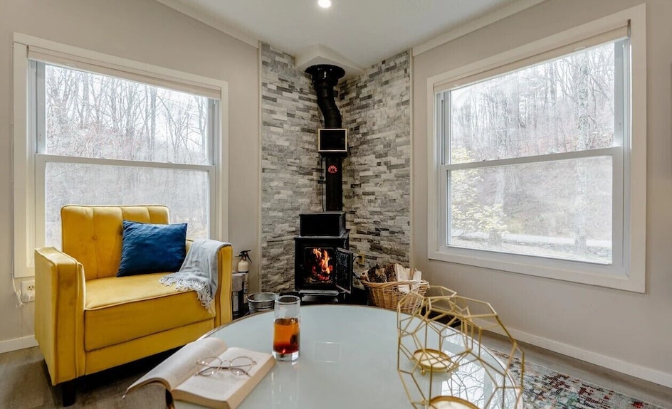 Ev Modern Cozy Waterfront Cottage With Fireplace - 紐約